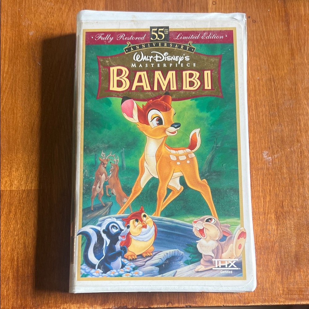 Disney's Bambi VHS - Green and Red Cover